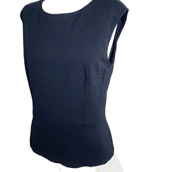 Erin Fetherston Hepburn Dress 8 Black Cream Drop Waist Cap Sleeve Fit & Flare - Picture 3 of 9